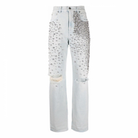 Golden Goose Deluxe Brand Jeans 'Kim Crystal Bleached' pour Femmes