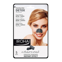 Iroha 'Detox Charcoal Black' Pore Strips - 5 Pieces