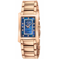 Gevril GV2 Womens Luino Diamond Blue MOP Dial, 316L Stainless Steel IPRG Watch