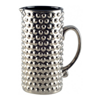 Aulica Silver Pitcher With Black Inside H.19Cm