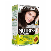 Garnier Teinture pour cheveux 'Nutrisse' - 3 Dark Brown 3 Pièces