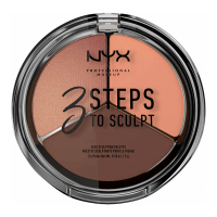 Nyx Professional Make Up Palette Visage '3 Steps To Sculpt' - Deep 5 g