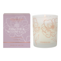 StoneGlow 'Day Flower Ginger & White Lily' Scented Candle - 180 g