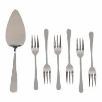 Aulica Set Of 7 Silver Pastry Cutlery