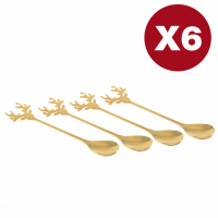 Aulica Golden Deer Spoons - Set Of 6