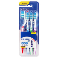 Signal 'Medium Fighter +' Toothbrush - 4 Pieces