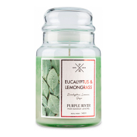 Purple River Bougie parfumée 'Eucalyptus & Lemongrass' - 623 g