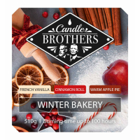 Candle Brothers Bougie 2 mèches 'Winter Bakery' - 510 g