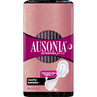 Ausonia 'Ultrafine Plus Compress With Wings Protection All In 1' Incontinence compress - Night 10 Pieces