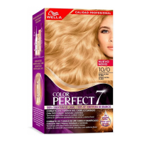Wella Color Perfect 7 Couleur des Cheveux '100% Cobertura De Canas' - 10/0 Ultra Light Blonde 4 Pièces