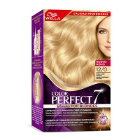 Wella Color Perfect 7 Couleur des Cheveux '100% Cobertura De Canas' - 12/0 Natural Light Blonde 4 Pièces