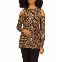 MICHAEL Michael Kors Women's 'Cheetah' Long Sleeve top