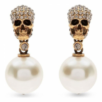 Alexander McQueen Boucles d'oreilles 'Pavé Skull' pour Femmes