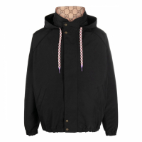 Gucci 'Black Long Sleeve Hooded' Jacke für Herren