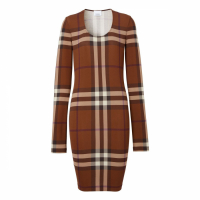 Burberry Robe mini 'Exaggerated-Check' pour Femmes