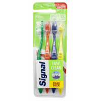 Signal 'Easy Clean Medium' Toothbrush Set - 4 Pieces