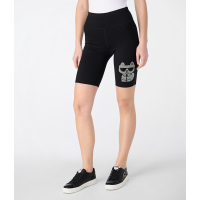 Karl Lagerfeld Women's 'Sequin Choupette Biker Short' Bike Shorts