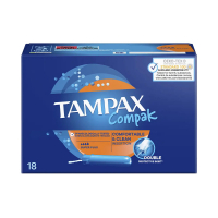 Tampax 'Compak' Tampon - Super Plus 18 Pieces