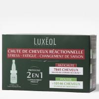 Luxéol Chute de Cheveux Réactionnelle 2en1' - 14 Unités