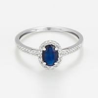 Comptoir du Diamant 'Royal Blue' Ring für Damen
