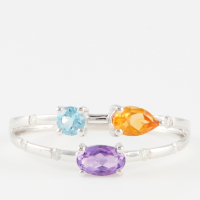Comptoir du Diamant 'Trio Coloré' Ring für Damen