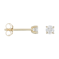 Comptoir du Diamant Women's 'Single Diamond' Earrings