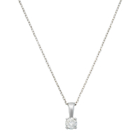 Comptoir du Diamant Women's 'Mon Diamant Gm' Pendant with chain