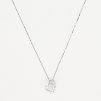 Comptoir du Diamant Women's 'Two Hearts' Pendant with chain