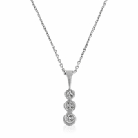 Comptoir du Diamant Women's 'Mini Trilogy' Pendant with chain