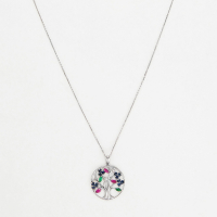 Comptoir du Diamant Women's 'Arbre A Fleurs' Pendant with chain