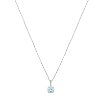Comptoir du Diamant Women's 'Blue Light' Pendant with chain