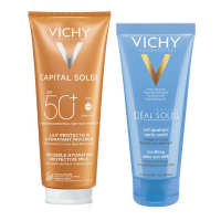 Vichy Set de soins solaires 'Lait Protecteur Hydratant Invisible SPF50 + Lait Apaisant Après-' - 2 Pièces