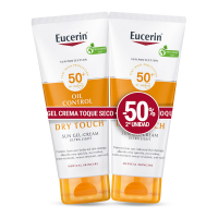 Eucerin 'Dry Touch SPF50+' Sonnenschutz Gel-Creme - 50 ml, 2 Stücke