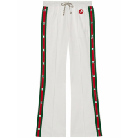 Gucci Women's 'Web-Stripe Press-Stud' Sweatpants