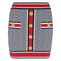 Balmain Women's 'Monogram' Mini Skirt