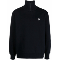 Fred Perry Sweatshirt 'Logo Half Zipped' pour Hommes