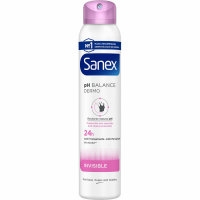Sanex Déodorant spray 'Dermo Invisible Balance Anti-white Spots 24h' - 200 ml