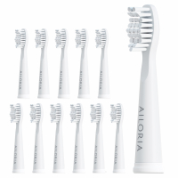 Ailoria Set de tête de brosse à dents 'Flash Travel /Pro Smile' - 12 Pièces