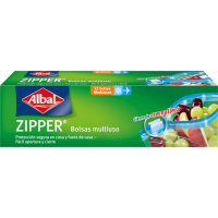 Albal 'Zipper Multipurpose' Freezer Bag - 12 Pieces, 1 L