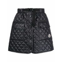 Moncler Women's 'Logo Patch Quilted' Mini Skirt