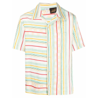 Loewe Paula's Ibiza Men's 'Asymmetric Stripes' Short sleeve shirt