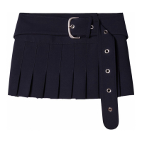 Off-White Women's 'Belted Pleated' Mini Skirt