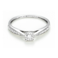 Atelier du diamant 'Solitaire Radieux' Ring für Damen