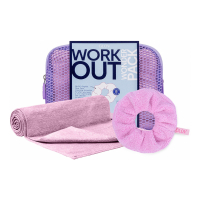 GLOV Workout Wonder Pack Set | Gym Super-Absorbent Towel 40/80 And Ultra Soft Face Cleansing Scrunchie 2-In-1 Tie And Makeup Remover