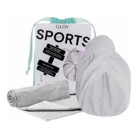 GLOV Sports Set | Super-Absorbent Gym Workout Towel 40/80 And Sports Hair Wrap Towel