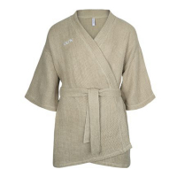 GLOV Kimono-Style 100% Leinen Bademantel