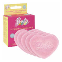 GLOV Barbie™ ❤︎ Heart-Shaped Reusable Cosmetic Pads 5-Pack