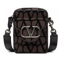 Valentino Garavani Men's 'Mini Locò Toile Iconographe' Shoulder Bag