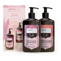 Arganicare 'Silk Duo Box' Shampoo & Conditioner - 400 ml, 2 Stücke