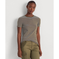 LAUREN Ralph Lauren 'Striped Stretch' T-Shirt für Damen